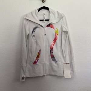 NWT Lululemon In Stride White Rare Unicorn Tears Jacket 6